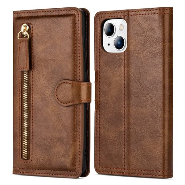 iPhone 14 - Plånboksfodral med Avtagbart Handledsband