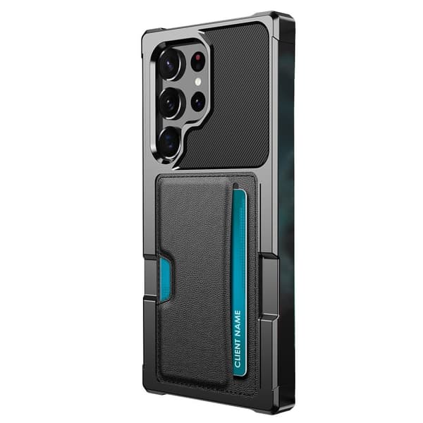 Samsung Galaxy S23 Ultra Wallet Case - Plats för 2 Kort