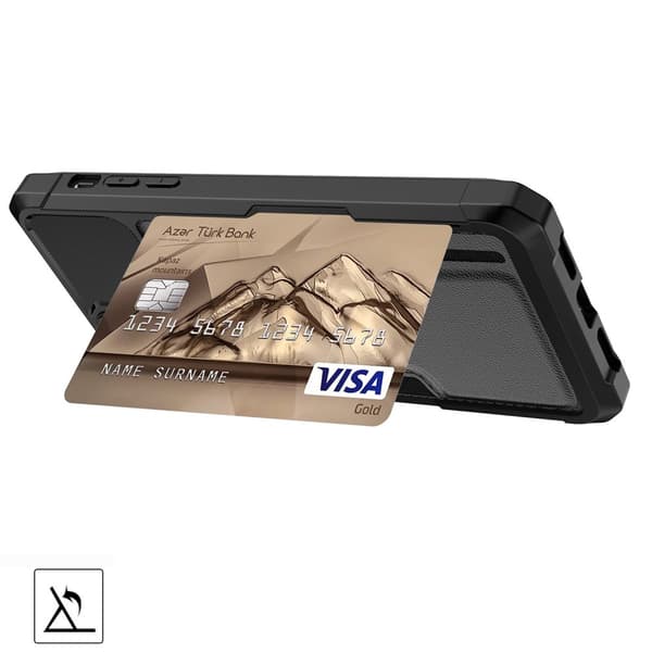 Samsung Galaxy S23 Ultra Wallet Case - Plats för 2 Kort