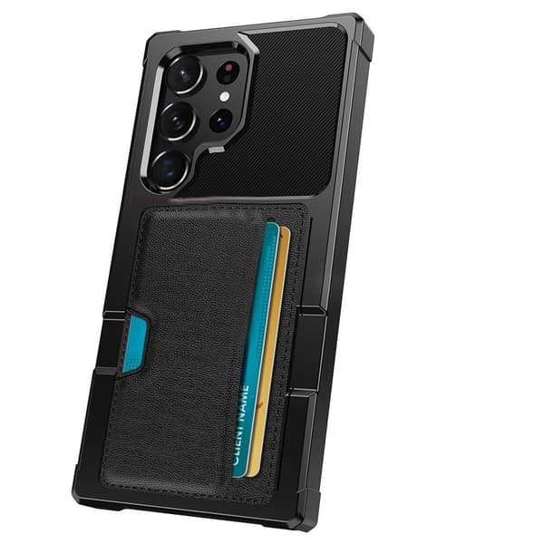 Samsung Galaxy S23 Ultra Wallet Case - Plats för 2 Kort