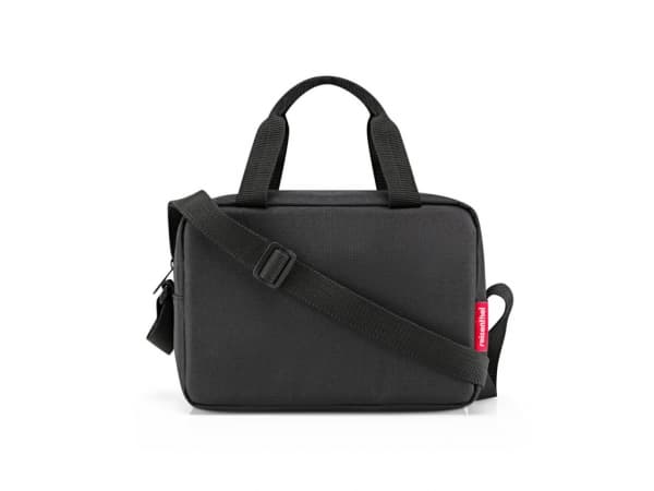 Reisenthel coolerbag to-go, Boy/Girl, Shoulder bag, Zipper, Black, Monochromatic, Recycled polyester