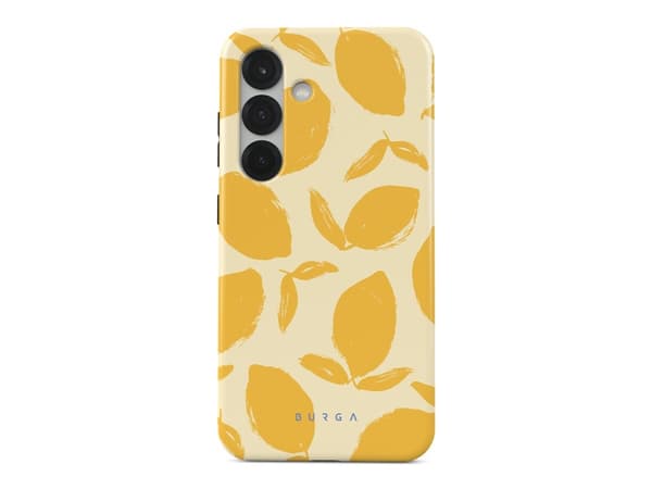Burga - Baksidedeksel for mobiltelefon - silikon, termoplast-polyuretan (TPU) - Lemon Tart - for Samsung Galaxy S25