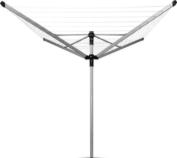 Brabantia 100246 Lift-O-Matic Advance Séchoir Rotatif 50 m + Ancre Métal + Housse de Protection + Sac pour Pinces à Linge Gris 208 x 208 x 192,5 cm