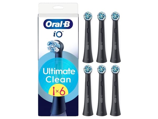 BRUSH HEAD IO 6PCS ORAL-B BLACK