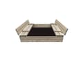 Miniatyrbilde 1 av 3: 4IQ Sandkasse med matte 160x160 cm (35192849)