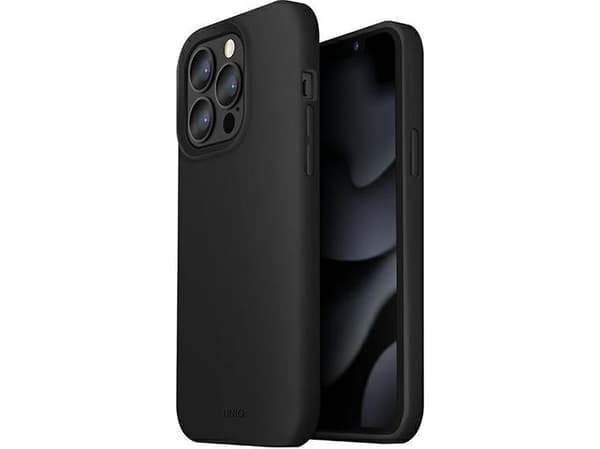 Deksel UNIQ etui Lino iPhone 13 Pro / 13 6,1" svart/blekksort