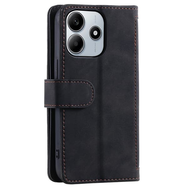 Til Xiaomi Redmi Note 14 4G Etui med Lynlåslomme og 9 Kortlommer