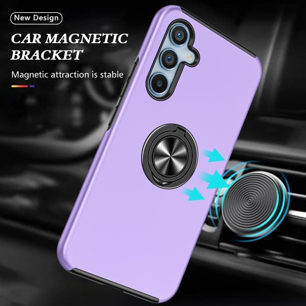 Til Samsung Galaxy A56 5G Hybrid Cover med Roterbar Ringholder