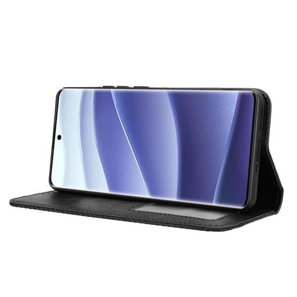 Vintage Plånboksfodral Till Xiaomi Redmi Note 14 Pro+ 5G - Svart