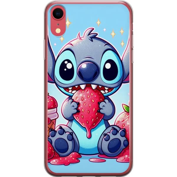 Apple iPhone XR Gennemsigtig cover Strawberry Stitch