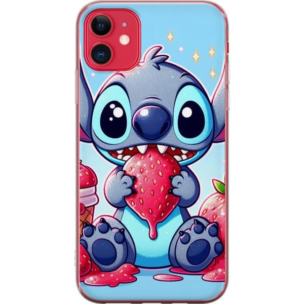 Apple iPhone 11 Genomskinligt Skal Strawberry Stitch