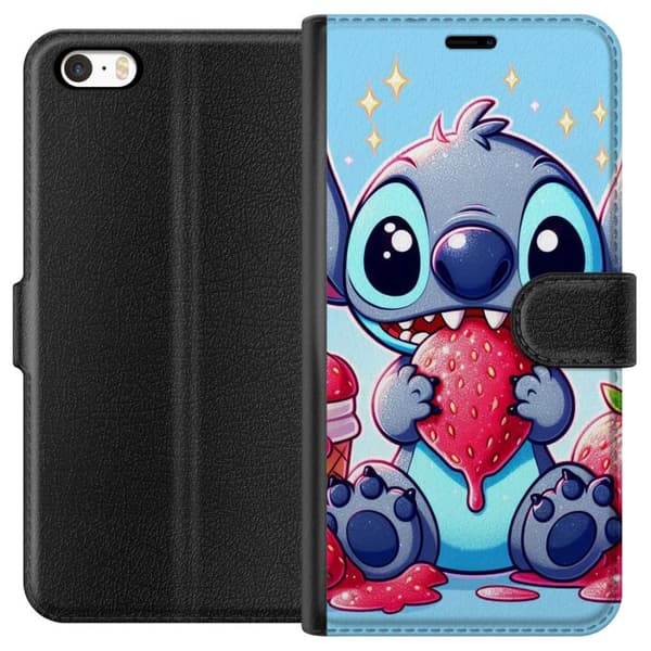 Apple iPhone 5s Tegnebogsetui Strawberry Stitch