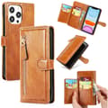 Miniatyrbild 2 av 11: iPhone 13 Pro Max - Lyxigt Wallet Case med Zipper & Handledsrem