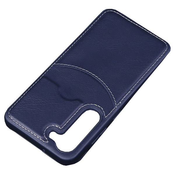 Samsung Galaxy S24 Plus - Leman Skal i Premiumdesign med Kortfack Blå