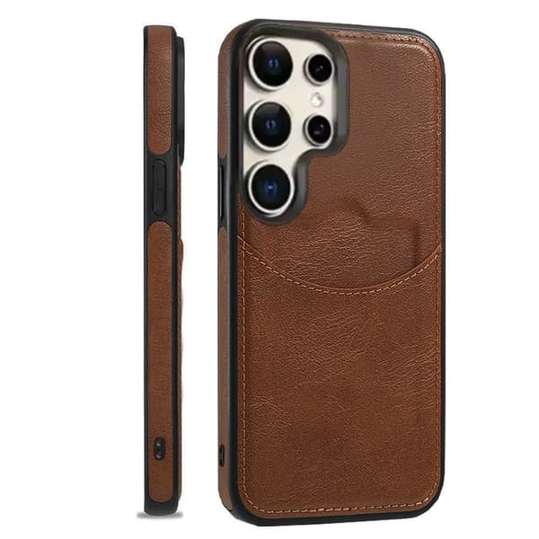 Samsung Galaxy S24 Ultra - Leman Skal med Kortfack & Premiumdesign