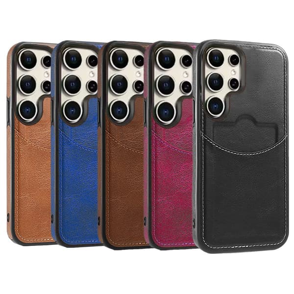 Samsung Galaxy S24 Ultra - Leman Skal med Kortfack & Premiumdesign