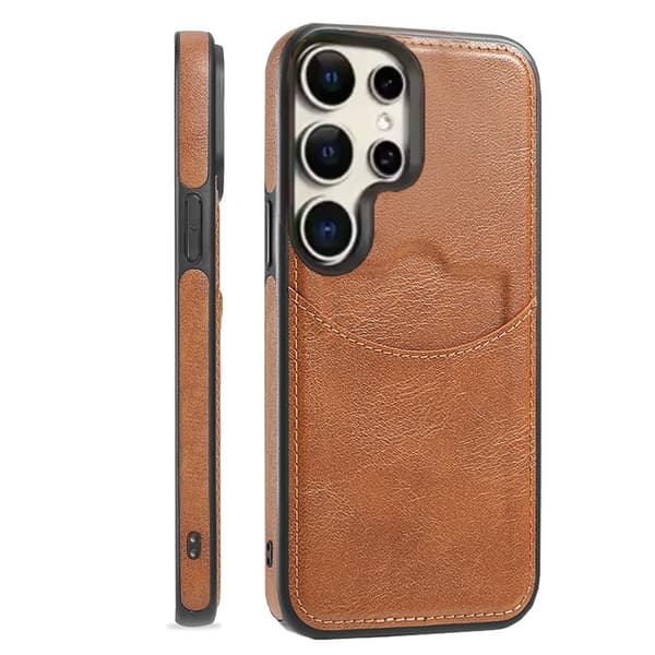 Samsung Galaxy S24 Ultra - Leman Skal med Kortfack & Premiumdesign
