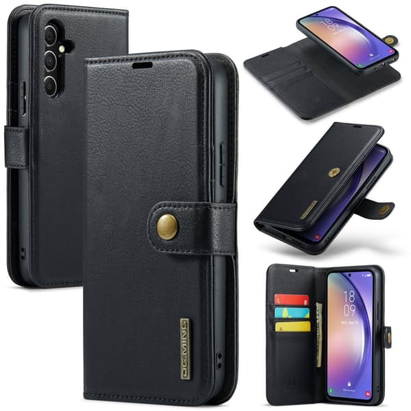 Samsung Galaxy A15 4G/5G - Retro Plånboksfodral med Magnetisk Design