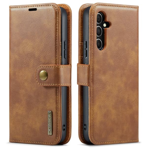 Samsung Galaxy A15 4G/5G - Retro Plånboksfodral med Magnetisk Design