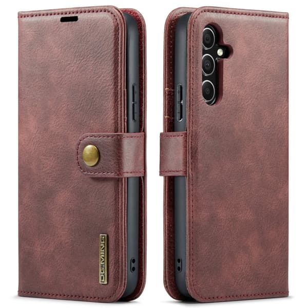 Samsung Galaxy A15 4G/5G - Retro Plånboksfodral med Magnetisk Design
