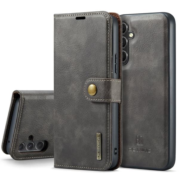 Samsung Galaxy A15 4G/5G - Retro Plånboksfodral med Magnetisk Design