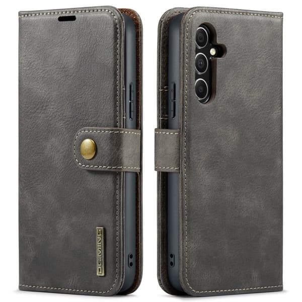 Samsung Galaxy A15 4G/5G - Retro Plånboksfodral med Magnetisk Design
