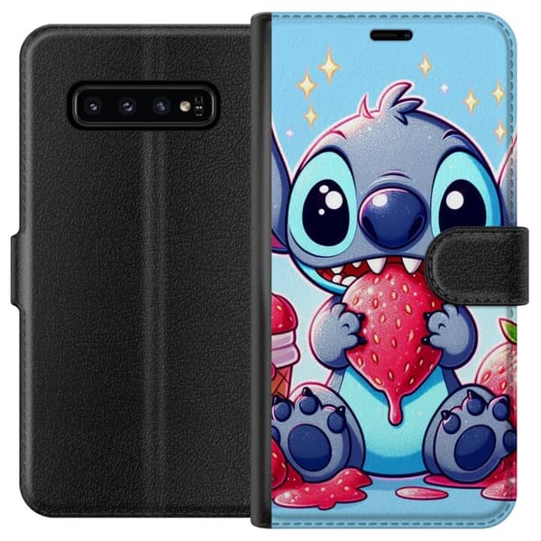 Samsung Galaxy S10 Tegnebogsetui Strawberry Stitch