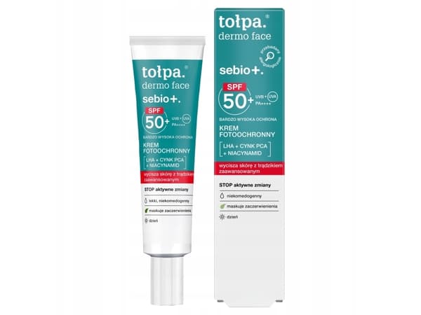 TOŁPA_Dermo Face Sebio+ Creme med SPF50+ PA++++ 40ml