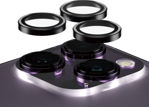 PanzerGlass - Linsskydd för mobiltelefon - svart - för Apple iPhone 14 Pro, 14 Pro Max