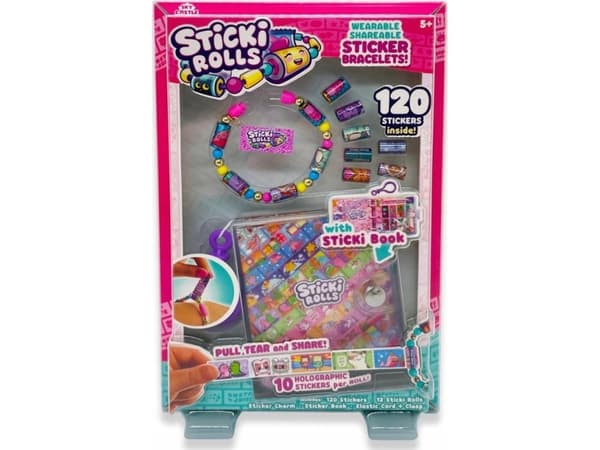 STICKI ROLLS accessories set with stickers and Notebook