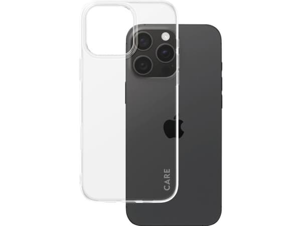 CARE by PanzerGlass X-Ray - Baksidesskydd för mobiltelefon - mjukt grundläggande - självreparerande TPU - transparent - för Apple iPhone 16 Pro Max