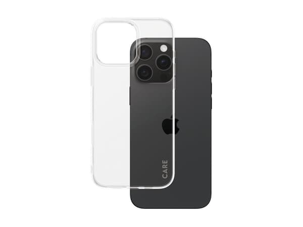 CARE by PanzerGlass X-Ray - Baksidesskydd för mobiltelefon - mjukt grundläggande - självreparerande TPU - transparent - för Apple iPhone 16 Pro Max