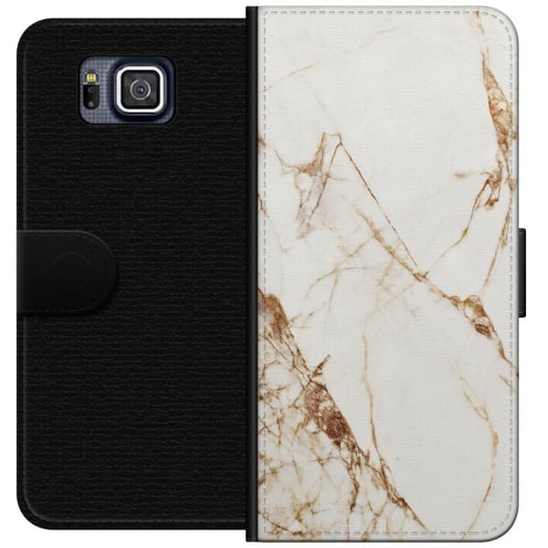 Samsung Galaxy Alpha Plånboksfodral Vit marmor