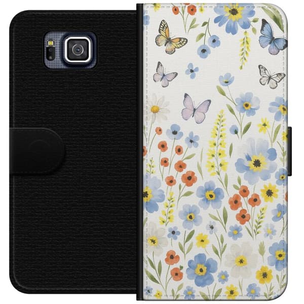 Samsung Galaxy Alpha Plånboksfodral Sommarblommor