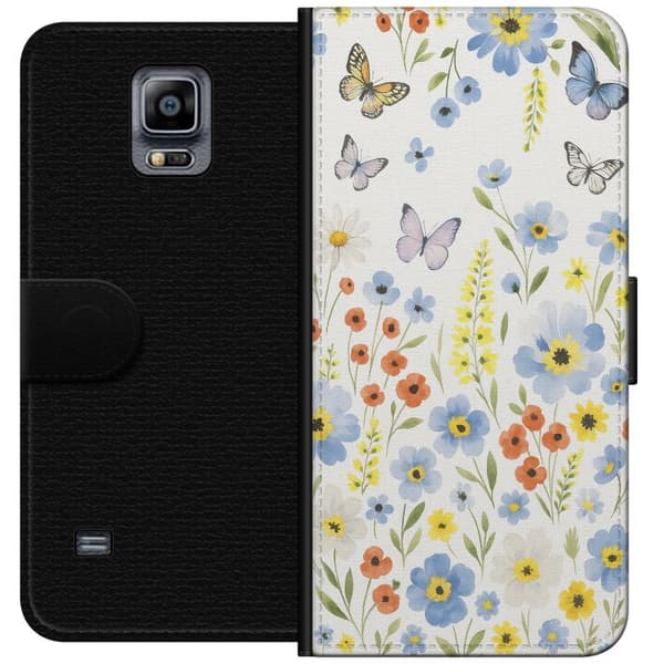 Samsung Galaxy Note 4 Lommeboketui Sommerblomster