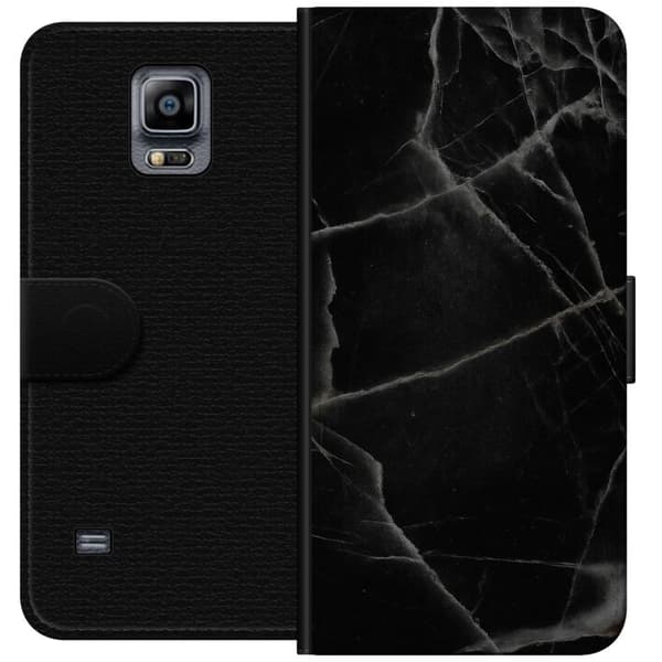 Samsung Galaxy Note 4 Tegnebogsetui Sort marmor