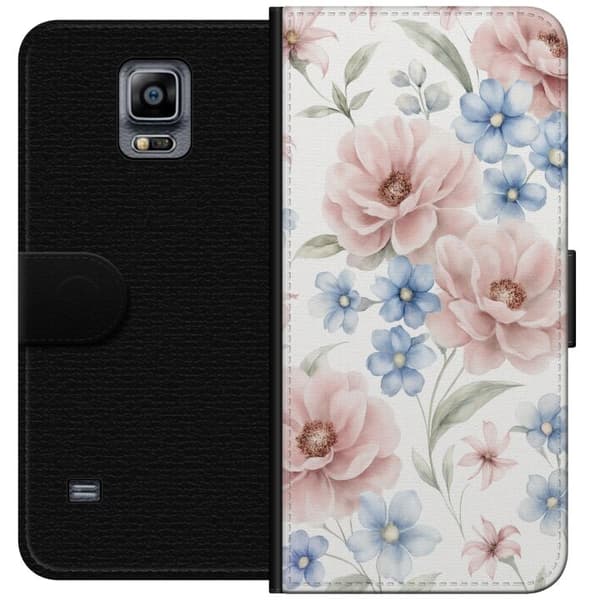 Samsung Galaxy Note 4 Tegnebogsetui Romantiske blomster