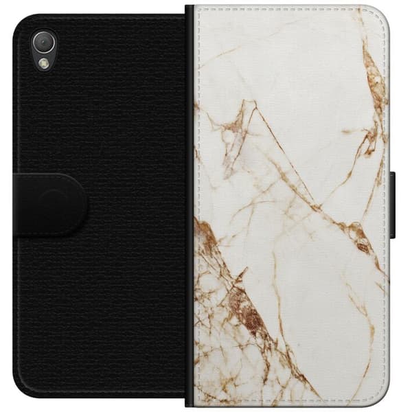 Sony Xperia Z3 Lompakkokotelo Valkoinen marmori