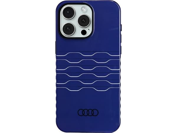 Kotelo Apple iPhone 15 Pro Max Audi IML MagSafe (AU-IMLMIP15PM-A6/D3-BE) sininen