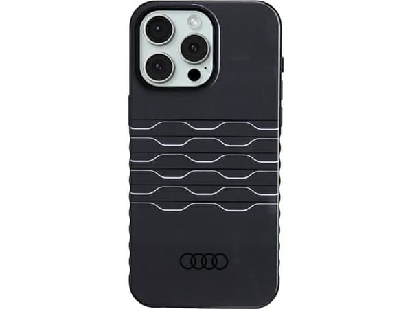 Kotelo Apple iPhone 15 Pro Max Audi IML MagSafe (AU-IMLMIP15PM-A6/D3-BK) musta