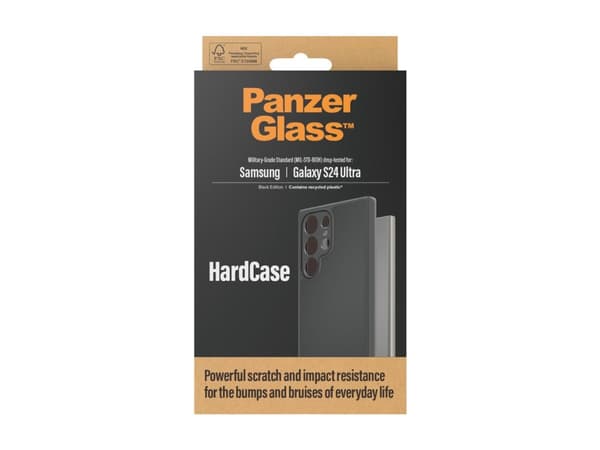 PanzerGlass ® HardCase Samsung Galaxy S24 Ultra | Black, Cover, Samsung, Samsung - Galaxy S24 Ultra, Transparent