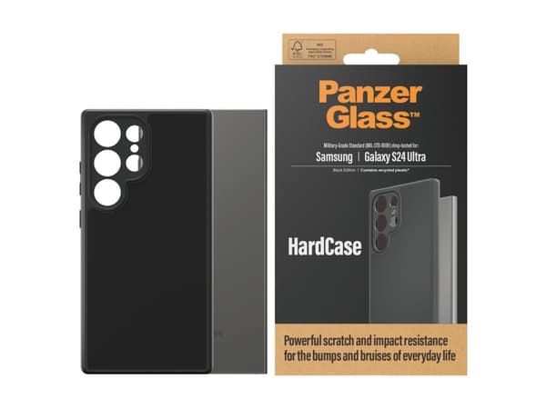 PanzerGlass ® HardCase Samsung Galaxy S24 Ultra | Black, Cover, Samsung, Samsung - Galaxy S24 Ultra, Transparent
