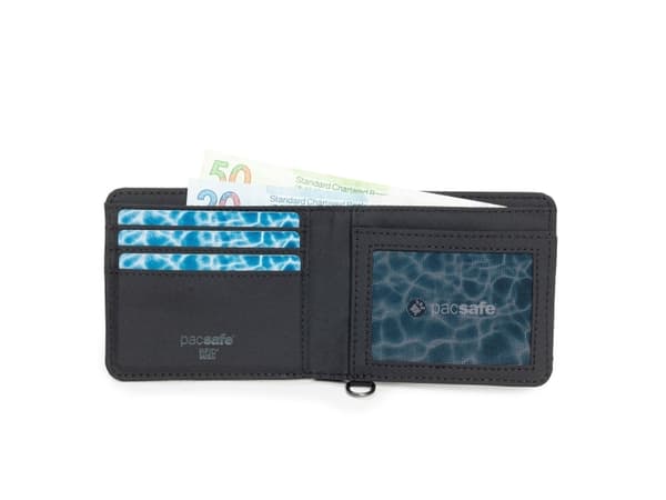Pacsafe 11000100, Vikfodral, Svart, Återvunnen polyester, Monokromatiskt, Klaffstängning, 40 g