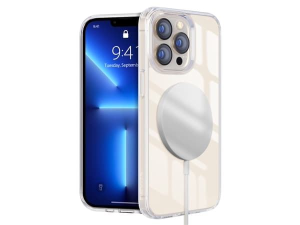nevox StyleShell SHOCKFlex, Suojus, Apple, iPhone 15 Pro, 15,5 cm (6.1"), Läpinäkyvä