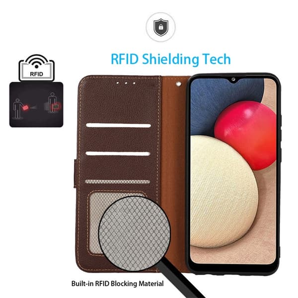 KHAZNEH Til Google Pixel 9A Lommebok-deksel Litchi Texture Telefonveske