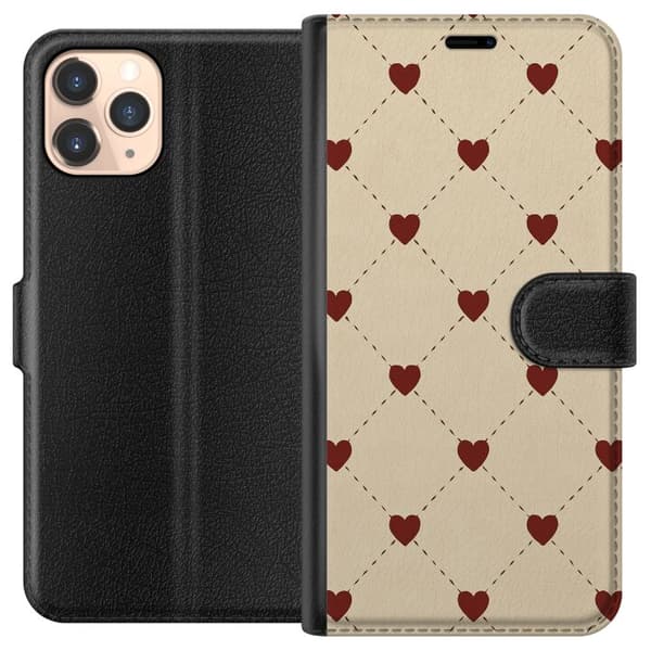Apple iPhone 11 Pro Lompakkokotelo Sydänverkko