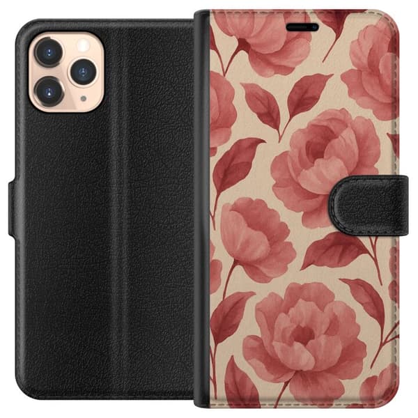 Apple iPhone 11 Pro Lompakkokotelo Ruusun Kukinta