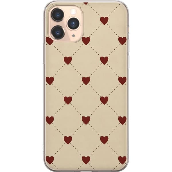 Apple iPhone 11 Pro Läpinäkyvä kuori Sydänverkko