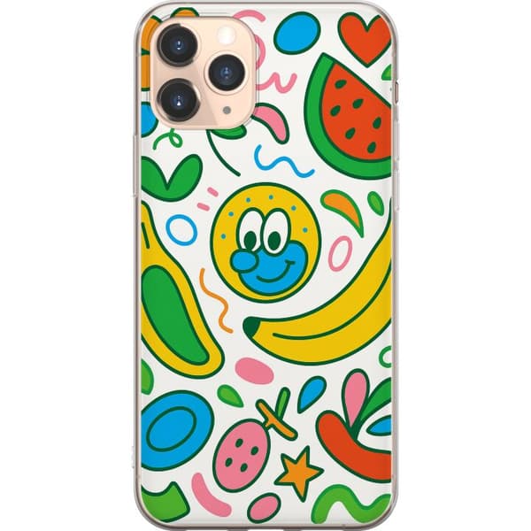 Apple iPhone 11 Pro Läpinäkyvä kuori Perhosverho
