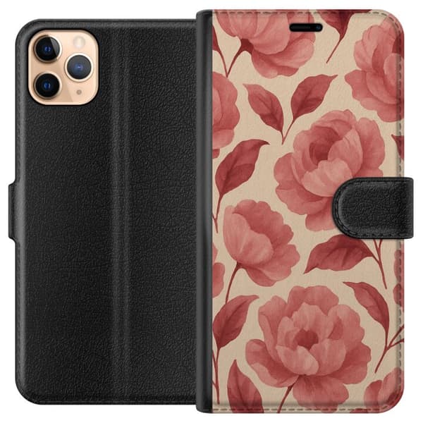 Apple iPhone 11 Pro Max Tegnebogsetui Roseblomst